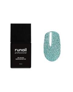 Гель лак для ногтей неоновый светоотражающий Runail professional