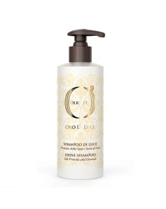 Шампунь блеск с протеинами шёлка и семенем льна Shine Shampoo OLIOSETA ORO DI LUCE 750 0 Barex
