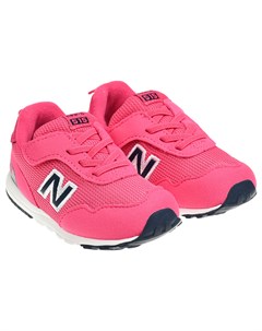 Кроссовки с темно синим лого фуксия New balance