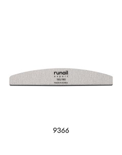 Пилка для искусственных ногтей 150 180 полукруглая Runail expert