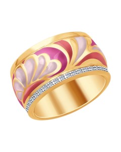 Кольцо из золота с эмалью и бриллиантами Sokolov