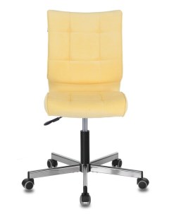 Кресло офисное CH 330M цвет желтый Velvet 74 крестовина металл хром Бюрократ