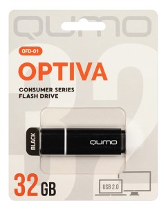 Накопитель USB 2 0 32GB QM32GUD OP1 black Optiva 01 чёрный Qumo