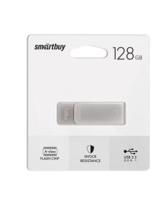 Накопитель USB 3 0 128GB SB128GM1G M1 серый металлик Smartbuy