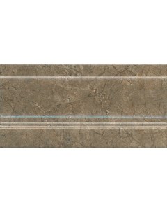 Керамический плинтус Каприччо коричневый глянцевый FMD043 10х20 см Kerama marazzi