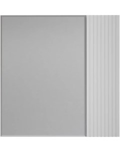 Зеркальный шкаф 70x71 см белый матовый L R Стокгольм ЛС 00002322 Style line