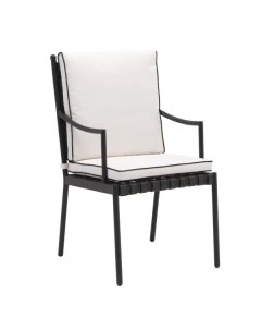 Кресло садовое Victoria 53x64x92 5 см сталь цвет черный 2 шт Naterial