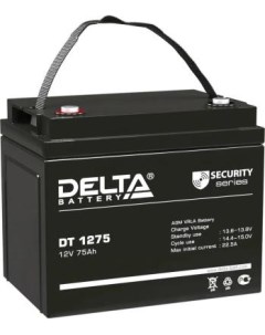 Аккумуляторная батарея DT 1275 напряжение 12В емкость 75Ач 259х169х213mm Дельта
