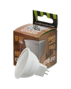 Лампа светодиодная GU5 3 12 Вт 230 В 3000 К свет теплый белый FLL JCDR Фаza