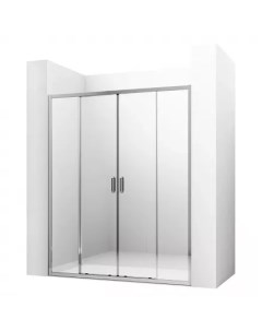 Душевая дверь Forsa 170 хром стекло прозрачное Ambassador