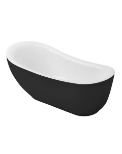 Ванна акриловая Style 180х89 черный белый матовый Grossman