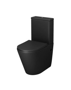 Унитаз компакт Color черный матовый с сиденьем микролифт Grossman