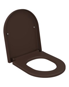 Сиденье для унитаза Abner коричневое матовое с микролифтом Ambassador