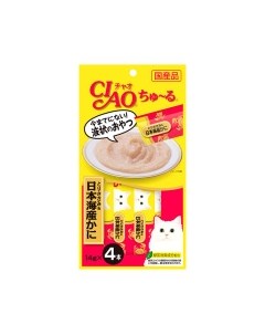 Ciao Churu Лакомство японский глубоководный краб и парное филе курицы д кошек 56г Inaba