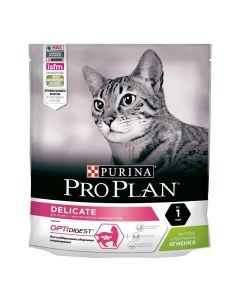 Delicate Optidigest Adult Корм сух ягненок д кошек с чувств пищевар 400г Pro plan