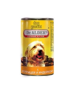 Dog Garant Сочные куски курица индейка Корм влаж д собак 1230г Dr. alder's