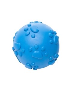 Игрушка для собак резиновая Мяч с лапками синяя 7см Бельгия Duvo+
