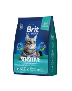 Premium Cat Adult Sensitive Корм сух ягненок индейка д кошек с чувств пищеварением 400г Brit*