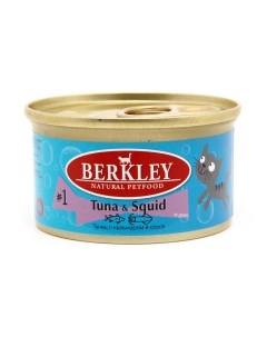 1 Adult Tuna Squid Корм влаж тунец с кальмаром в соусе д кошек конс 85г Berkley
