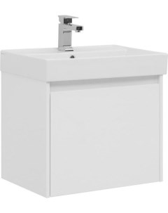 Мебель для ванной Nova Lite 60 см белая 1 ящик Aquanet