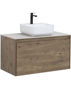 Мебель для ванной Nova Lite 90 см дуб рустикальный 1 ящик Aquanet