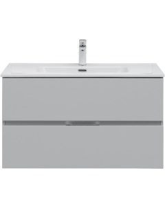 Мебель для ванной Алвита new 90 см 2 ящика серый Aquanet