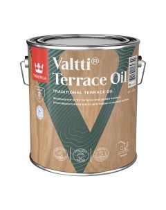 Масло Valtti Terrace Oil для террас основа EC 2 7 л Tikkurila