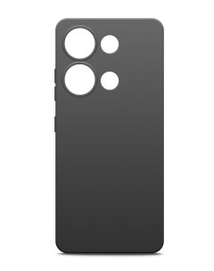Чехол на Xiaomi Redmi Note 13 Pro 4G силиконовый черный матовый Brozo