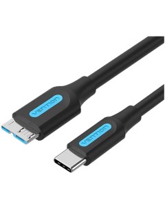Кабель micro USB USB Type C CQABF 1 м Vention