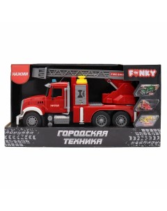 Машинка Пожарная фрикционная красная Funky toys