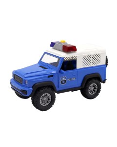 Машинка Полицейский внедорожник фрикционная бело синяя Funky toys