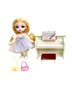 Игровой Набор Alisa Kawaii Mini Пианистка Кукла 15 2 См В Кор 24 5х20х7 5 См 1toy