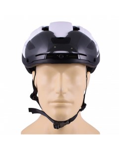 Велошлем Visor Helmet mat white black S M Voox