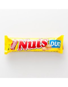 Батончик Duo шоколадный 66 г Nuts