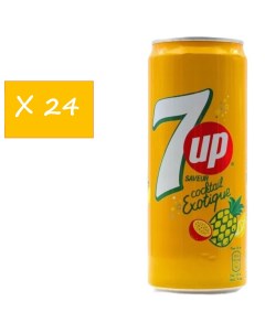 Напиток газированный 7 UP Экзотический коктейль 0 33 л х 24 банки 7up