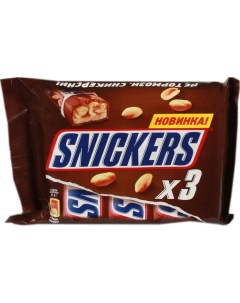 Шоколадный батончик 47 5 г х 3 шт Snickers