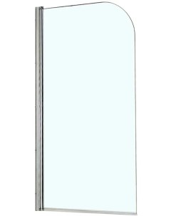 Шторка для ванны MERRIT 700х1500 прозрачное стекло 5 мм цвет профиля серебро Azario