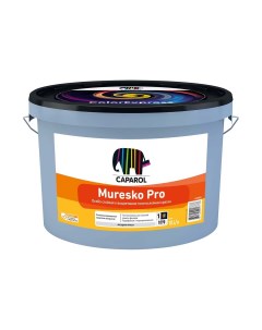 Краска фасадная Muresko Pro база 1 белая 10 л Caparol