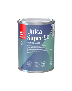 Лак уретано алкидный Unica Super Strong 90 глянцевый база EP бесцветный 0 9 Tikkurila