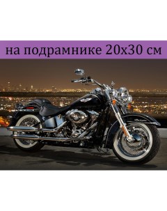 Алмазная мозаика SZX654 мотоцикл на подрамнике 20х30 Nobrand