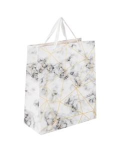 Набор из 12 шт Пакет подарочный 26 5x12 7x33 см Golden Marble тиснение Золотая сказка