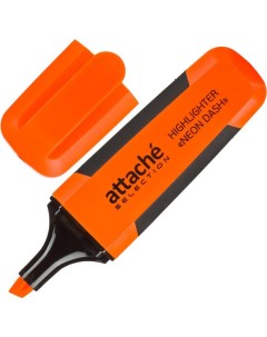 Текстовыделитель Neon Dash линия 1 5 мм оранжевый Attache selection