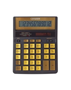 Калькулятор настольный SDC 888TIIGE 12 разрядов бухгалтерский чёрный золото Citizen