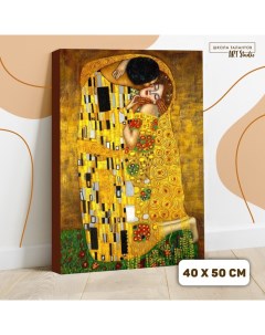 Картина по номерам Поцелуй Густав Климт 40х50 см Школа талантов