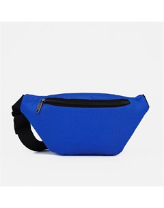 Поясная сумка на молнии наружный карман цвет синий Nobrand