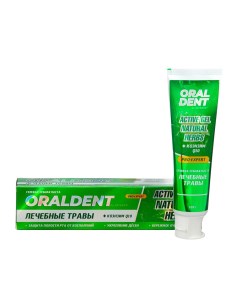 Зубная паста defance oraldent active gel natural herbs 120 г Nobrand