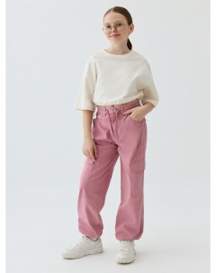 Хлопковые брюки карго для девочек Sela