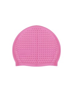 Шапочка для плавания Big силиконовая массажная взрослая E42817 розовый Sportex