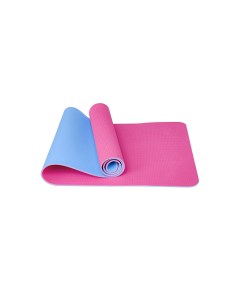 Коврик для йоги 183х61х0 6см ТПЕ E42688 4 розово голубой Sportex
