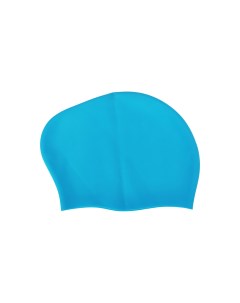 Шапочка для плавания Big Hair силиконовая взрослая для длинных волос E42808 голубой Sportex